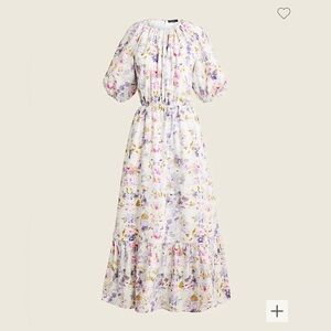 J.Crew x Flora Obscura Side Cutout Dress in Kaleidoscope Floral